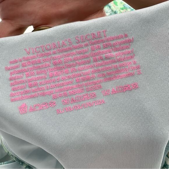 Victoria’s Secret Wrap Criss Cross One Piece Sexy Green Floral Swimsuit Women’s - Picture 6 of 10